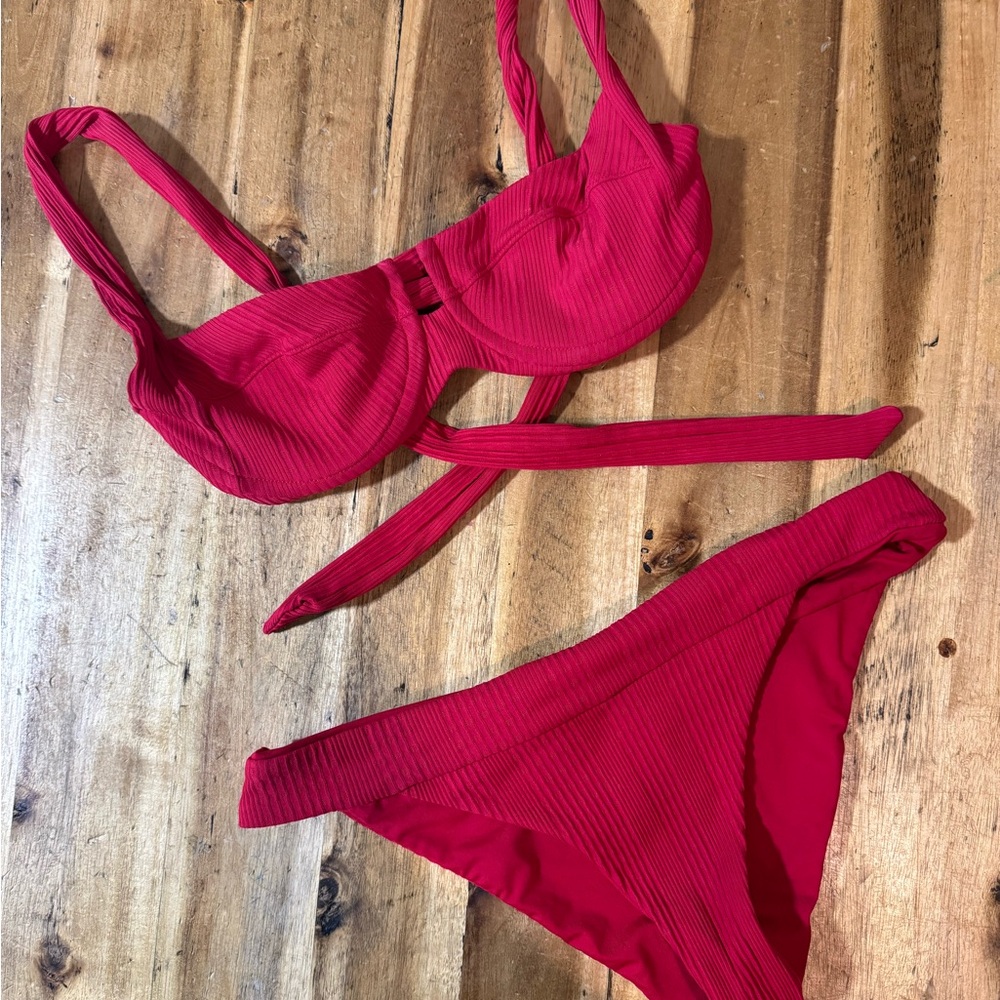 L*space Vibrant Red Bikini Bottom